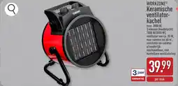 ALDI Workzone keramische ventilatorkachel aanbieding