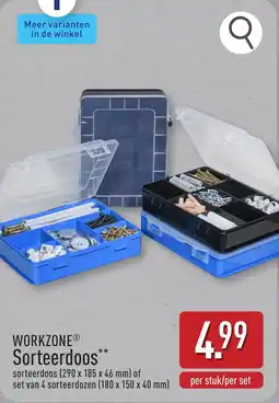 ALDI Workzone sorteerdoos aanbieding