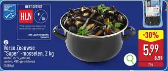 ALDI Verse Zeeuwse "Super"mosselen aanbieding