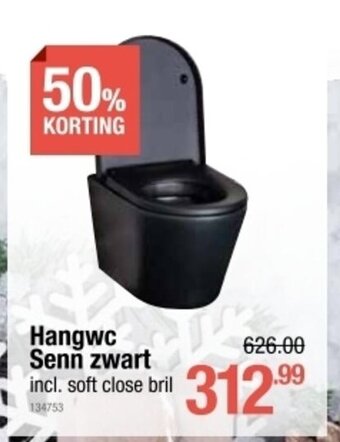 Cevo Hangwc Senn zwart aanbieding