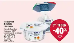 Delhaize Mozzarella di bufala Campana aanbieding
