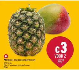 Delhaize Mango of ananas zonder kroon aanbieding