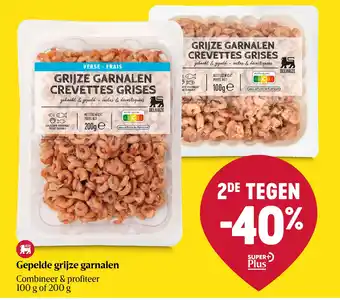 Gepelde grijze garnalen
