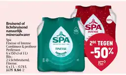 Delhaize Bruisend of lichtbruisend natuurlijk mineraalwater aanbieding