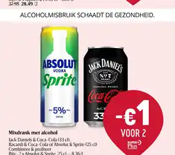 Delhaize Mixdrank met alcohol aanbieding