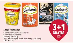 Delhaize Snack voor katten aanbieding