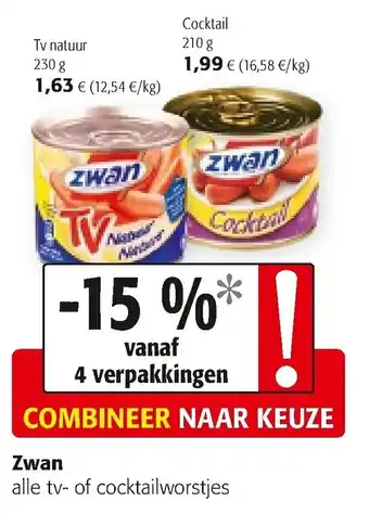 Colruyt Zwan 250g aanbieding