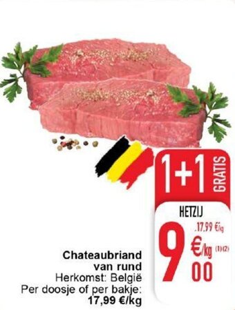 Cora Chateaubriand van rund aanbieding
