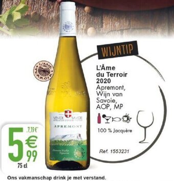 Cora L'Ame du Terroir 2020 aanbieding