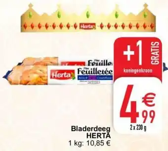 Cora Bladerdeeg Herta 2x230g aanbieding