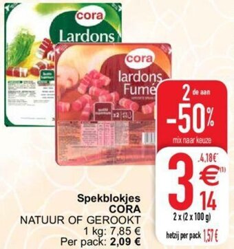 Cora Spekblokjes aanbieding