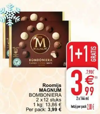 Cora Roomijs Magnum 2x144ml aanbieding