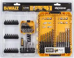 Coolblue DeWalt 63 Pièces Forets à Béton EXTREME et HSS-G Forets à Métal EXTREME 2 TOUGH CASE aanbieding