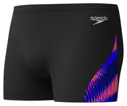 Decathlon Speedo Club Training V-Cut Heren Zwemshort Razor Sharp Zwart/Roze aanbieding