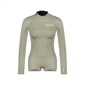 Decathlon Premium 2 mm shorty dames wetsuit voor Surfen Kiten Zwemmen - Beige aanbieding
