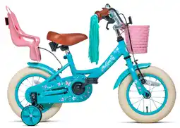 Decathlon Nogan Butterfly Kinderfiets - 12 inch - Turquoise aanbieding