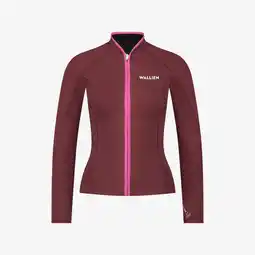 Decathlon Dames premium wetsuit jack top voor Surfen Kiten Zwemmen in Yulex - Rood aanbieding