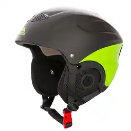 Decathlon Volwassenen Skyhigh Beschermende Sneeuwsport Helm (Zwart/Groen) aanbieding