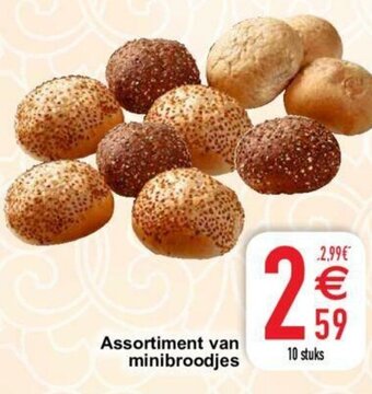 Cora Assortiment van minibroodjes aanbieding