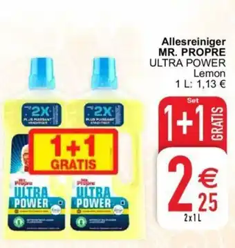Cora Allesreiniger Mr. Propre 2x1L aanbieding
