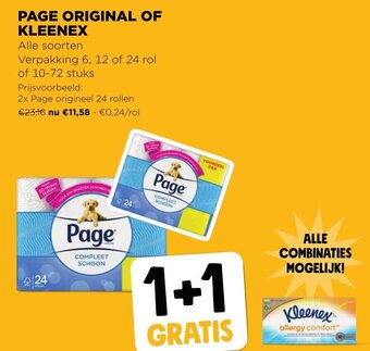 Jumbo Page original of Kleenex aanbieding