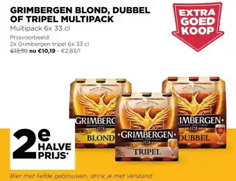 Jumbo Grimbergen Blond, Dubbel of Tripel Multipack aanbieding