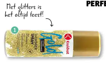 Kruidvat Gold Shimmer Spray Glitter aanbieding
