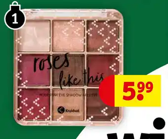 Kruidvat Eyeshadow palette aanbieding