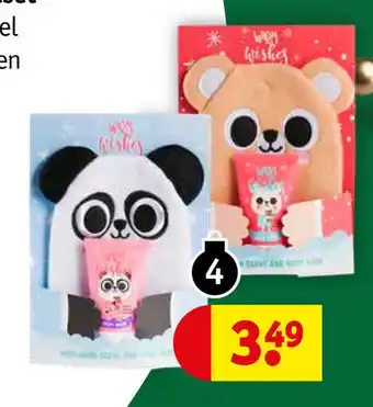Kruidvat Washandje met douchegel aanbieding