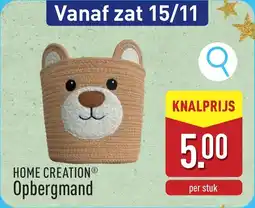 ALDI Home Creation Opbergmand aanbieding