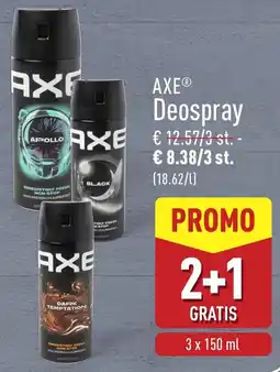 ALDI AXE Deospray aanbieding
