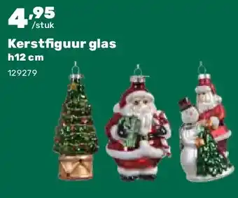 Happyland Kerstfiguur glas h12 cm aanbieding