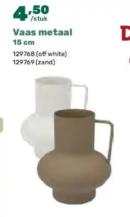 Happyland Vaas metaal 15 cm aanbieding