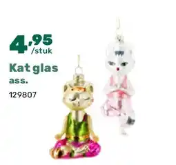 Happyland Kat glas ass aanbieding