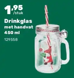 Happyland Drinkglas met handvat 450 ml aanbieding