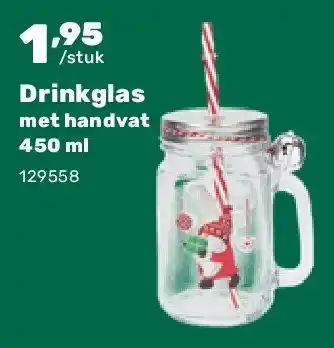 Happyland Drinkglas met handvat 450 ml aanbieding