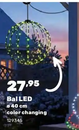 Happyland Bal LED ø 40 cm color changing aanbieding