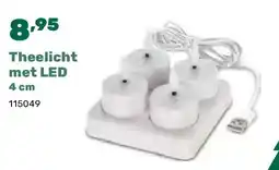 Happyland Theelicht met LED 4 cm aanbieding