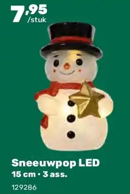 Happyland Sneeuwpop LED 15 cm • 3 ass aanbieding