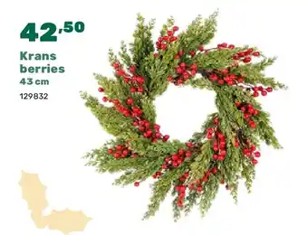 Happyland Krans berries 43 cm aanbieding