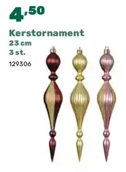 Happyland Kerstornament 23 cm 3 st aanbieding