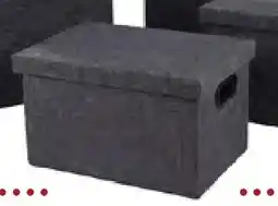 Happyland Stoffen mand met deksel en handvaten 33x23xh20 cm aanbieding