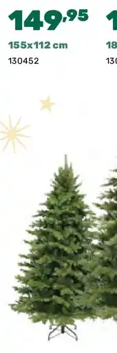 Happyland Kerstboom Sherwood deluxe 155x112 cm aanbieding