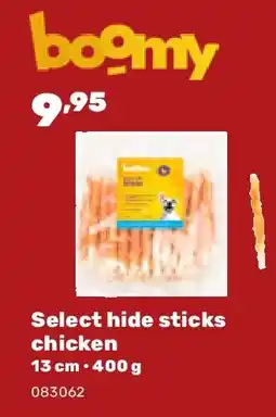 Happyland Select hide sticks chicken 13 cm • 400 g aanbieding