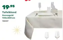 Happyland Tafelkleed Xennagold 145x250 cm aanbieding