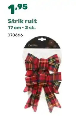 Happyland Strik ruit 17 cm • 2 st aanbieding