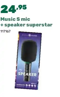 Happyland Music S mic + speaker superstar aanbieding