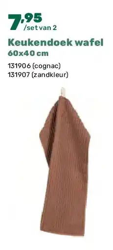 Happyland Keukendoek wafel 60x40 cm aanbieding