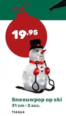 Happyland Sneeuwpop op ski 31 cm • 2 ass aanbieding