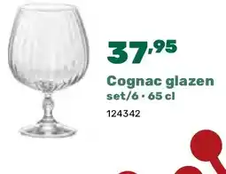 Happyland Cognac glazen set/6 • 65 cl aanbieding
